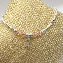 Bracelet Octobre Rose Petit Ruban